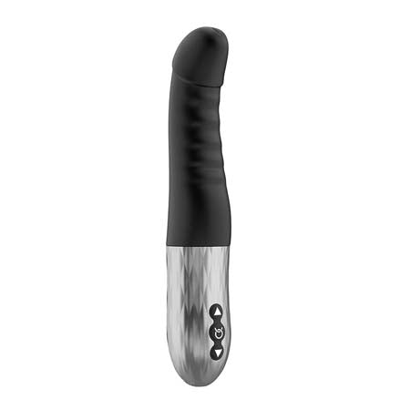 Forto Thruster Rechargeable Silicone Thrusting G-Spot Vibrator Black-0