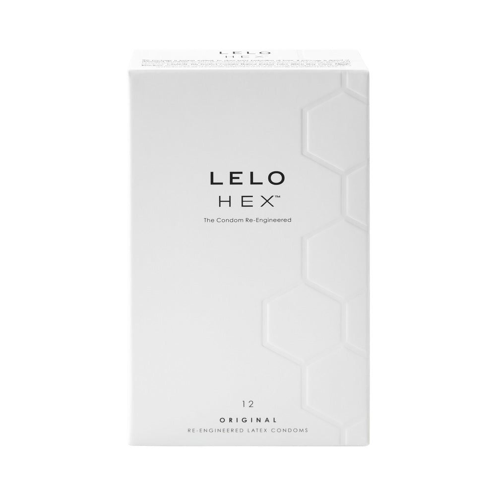 LELO HEX Original Lubricated Latex Condoms 12-Pack-0