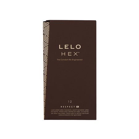 LELO HEX Respect XL Lubricated Latex Condoms 12-Pack-0