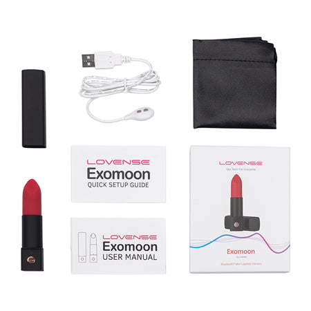 Lovense Exomoon Bluetooth Mini Lipstick Vibrator-0