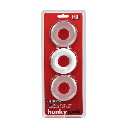 Hunkyjunk HUJ3 C-Ring 3-Pack White Ice-0