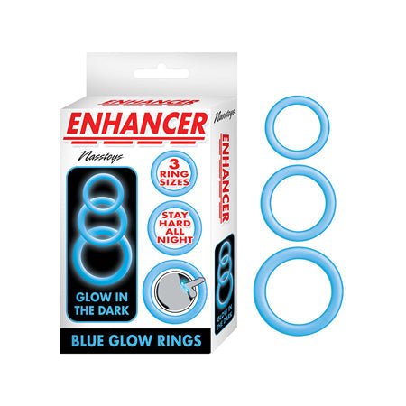 Enhancer Blue Glow Rings Set of 3-0