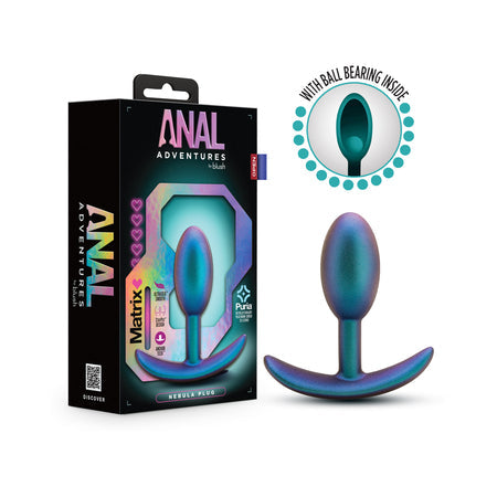 Anal Adventures Matrix Nebula Plug Lunar Blue-0