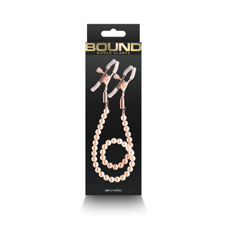 Bound Nipple Clamps DC1 Rose Gold-0