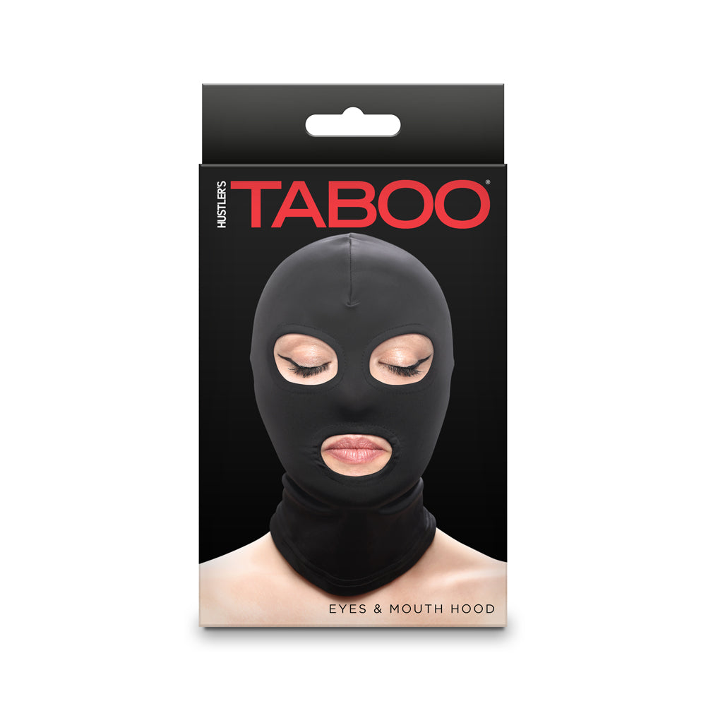 Hustler Taboo Eyes&Mouth Hood Black-0