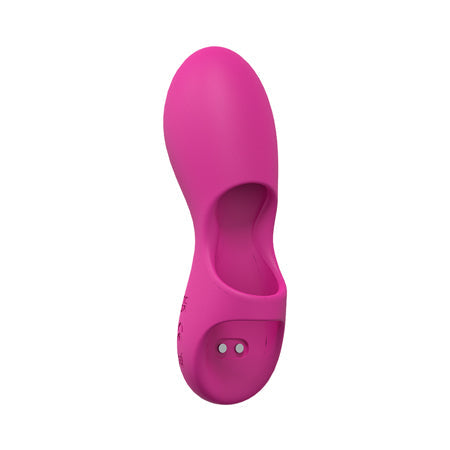LoveLine Joy 10 Speed Finger Vibe Silicone Rechargeable Waterproof Pink-0