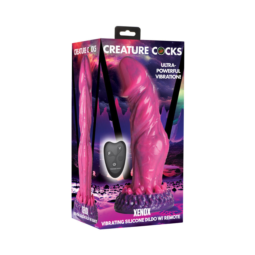 Creature Cocks Xenox Vibrating Silicone Dildo with Remote-0