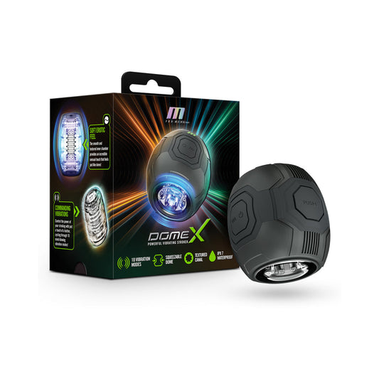 M for Men Dome X Vibrating Masturbator Black-0