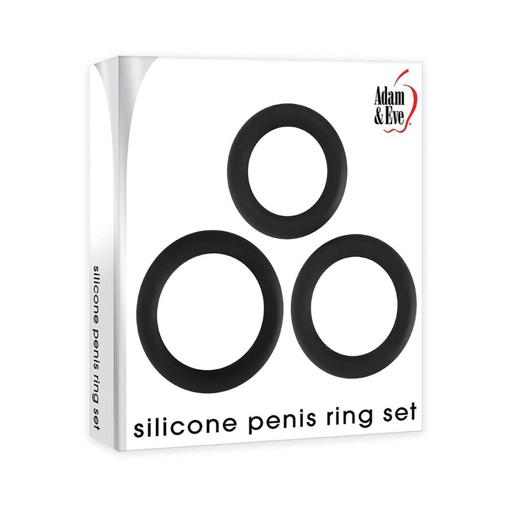 Adam & Eve Silicone Penis Ring Set-0