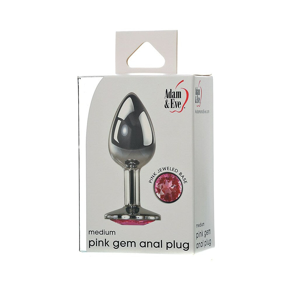 Adam & Eve Pink Gem Anal Plug Medium-0