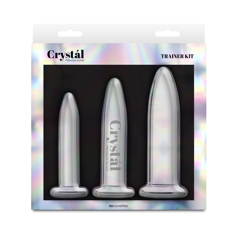 Crystal 3-Piece Glass Trainer Kit Clear-0