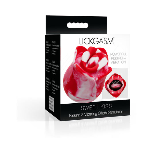 Lickgasm Kissing & Vibrating Rose Clitoral Stimulator Swirl-0