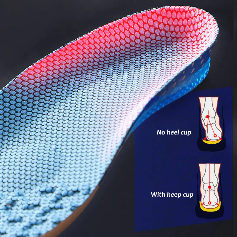 Men's Sports Insoles for Shock Absorption and Breathability
