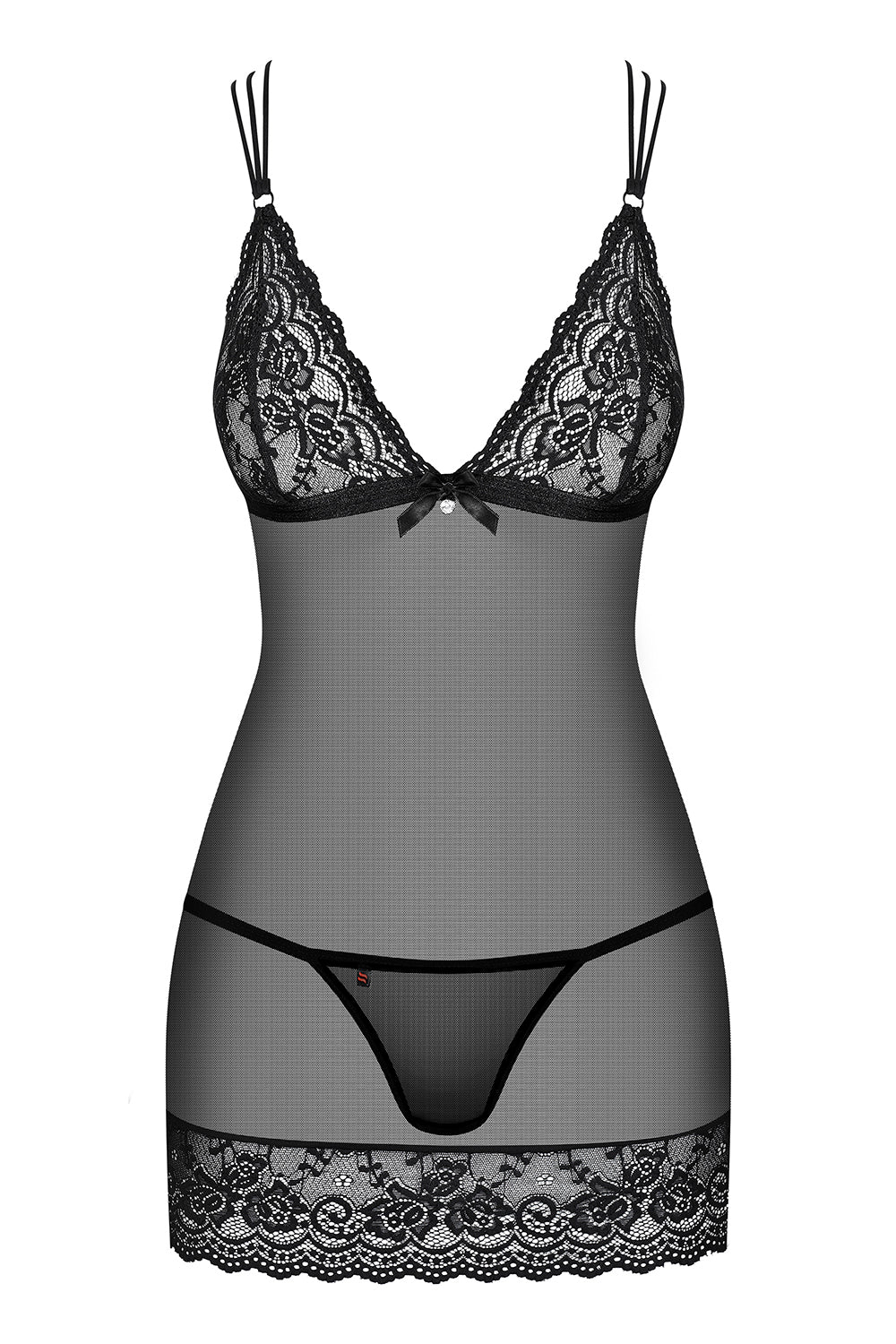 854-CHE-1 Chemise schwarz - L/XL-2