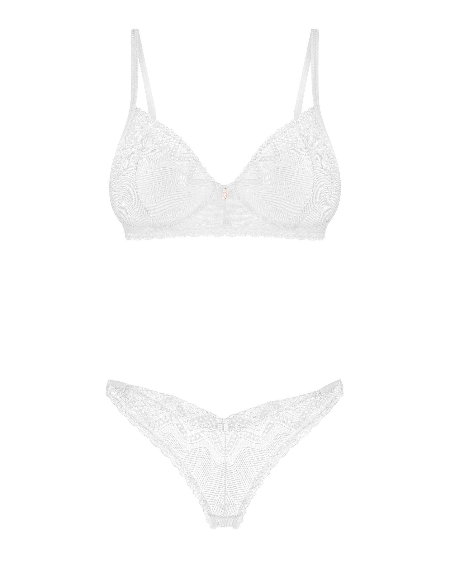 Sexy Sheer Demi Bra & Thong Panty Obsessive Alissium-3