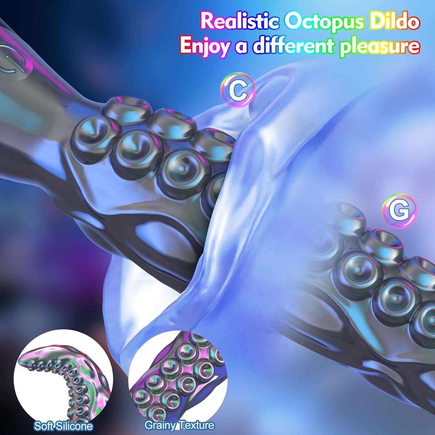 OctoVibe Tentacle Vibrating Dildo – 9 Modes-2