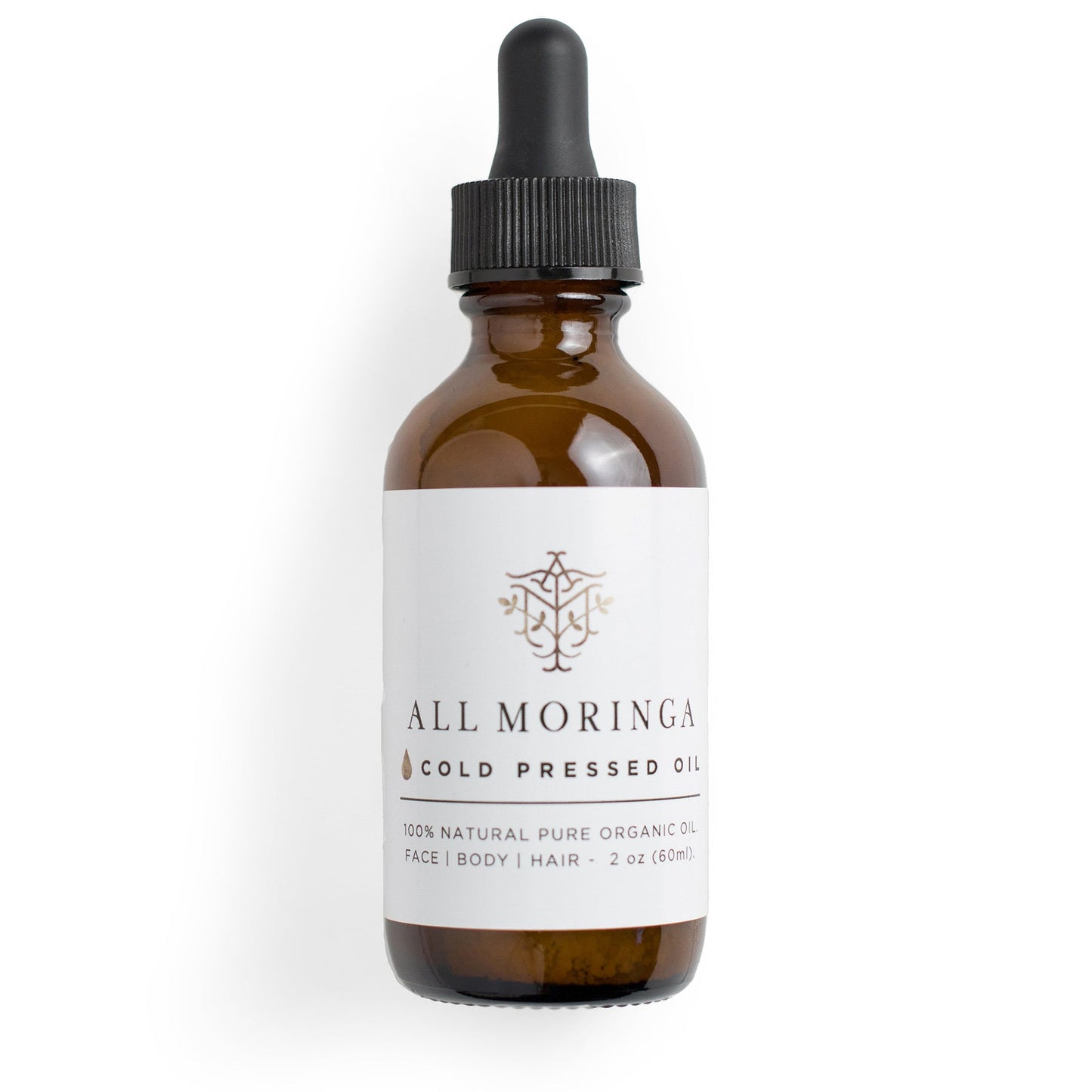 Moringa Oleifera Cold Press Seed Oil Premium Untouched Pure 100% All Natural Organic (Ben oil) for Face, Body, and Hair. Unscented or Lavender and Ylang Ylang infused (All Skin Types)-0