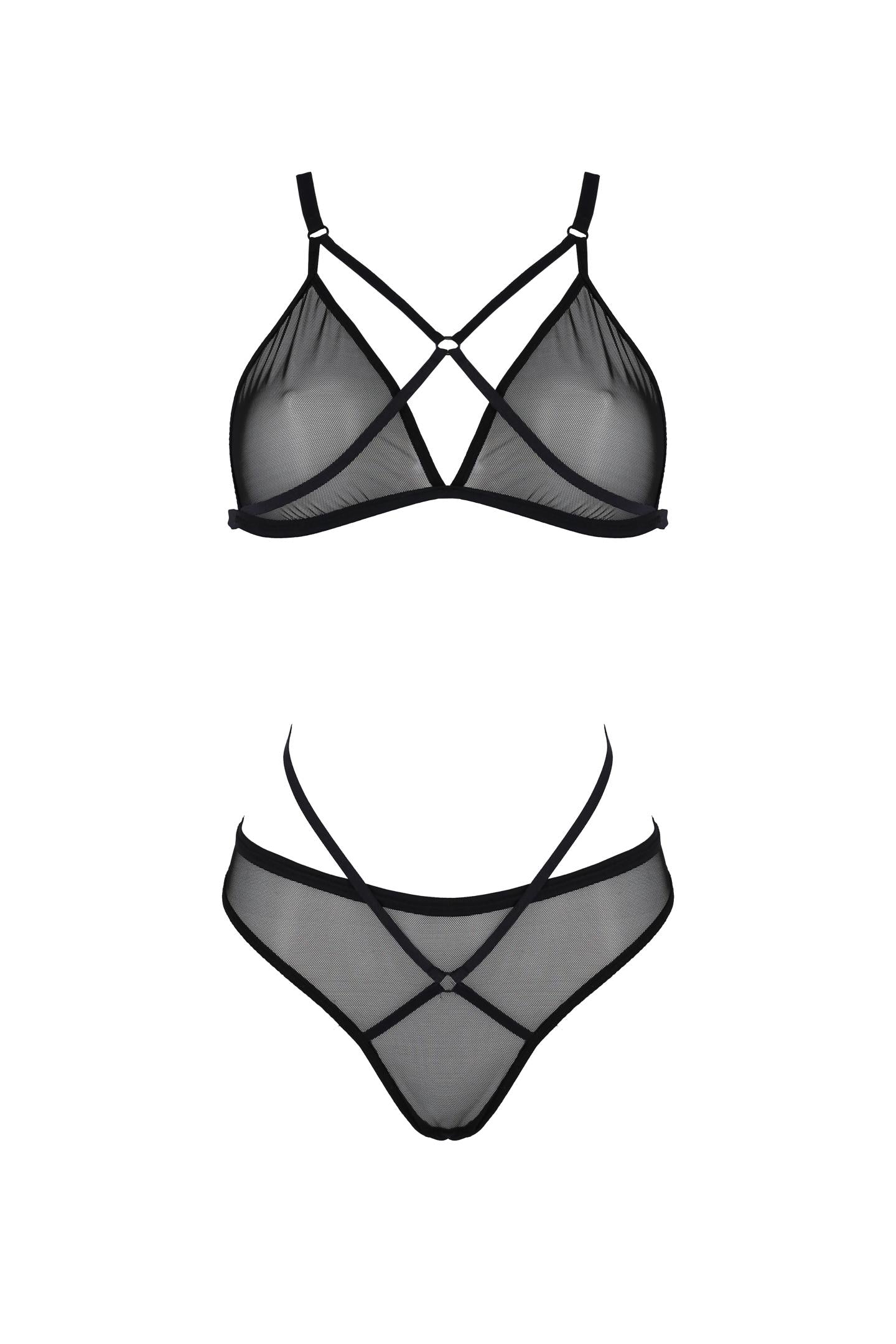 schwarzes 2-teilges Set PA596648 - 2XL/3XL-4
