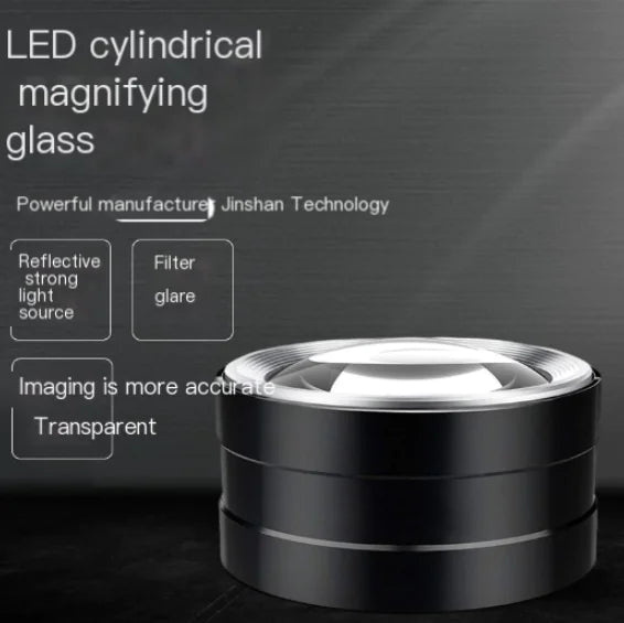 Metal Optical HD Reading Magnifier with Light