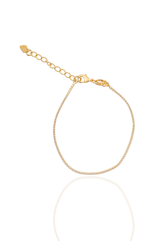 1mm Micro CZ Tennis Bracelet (H274/I351A)-0