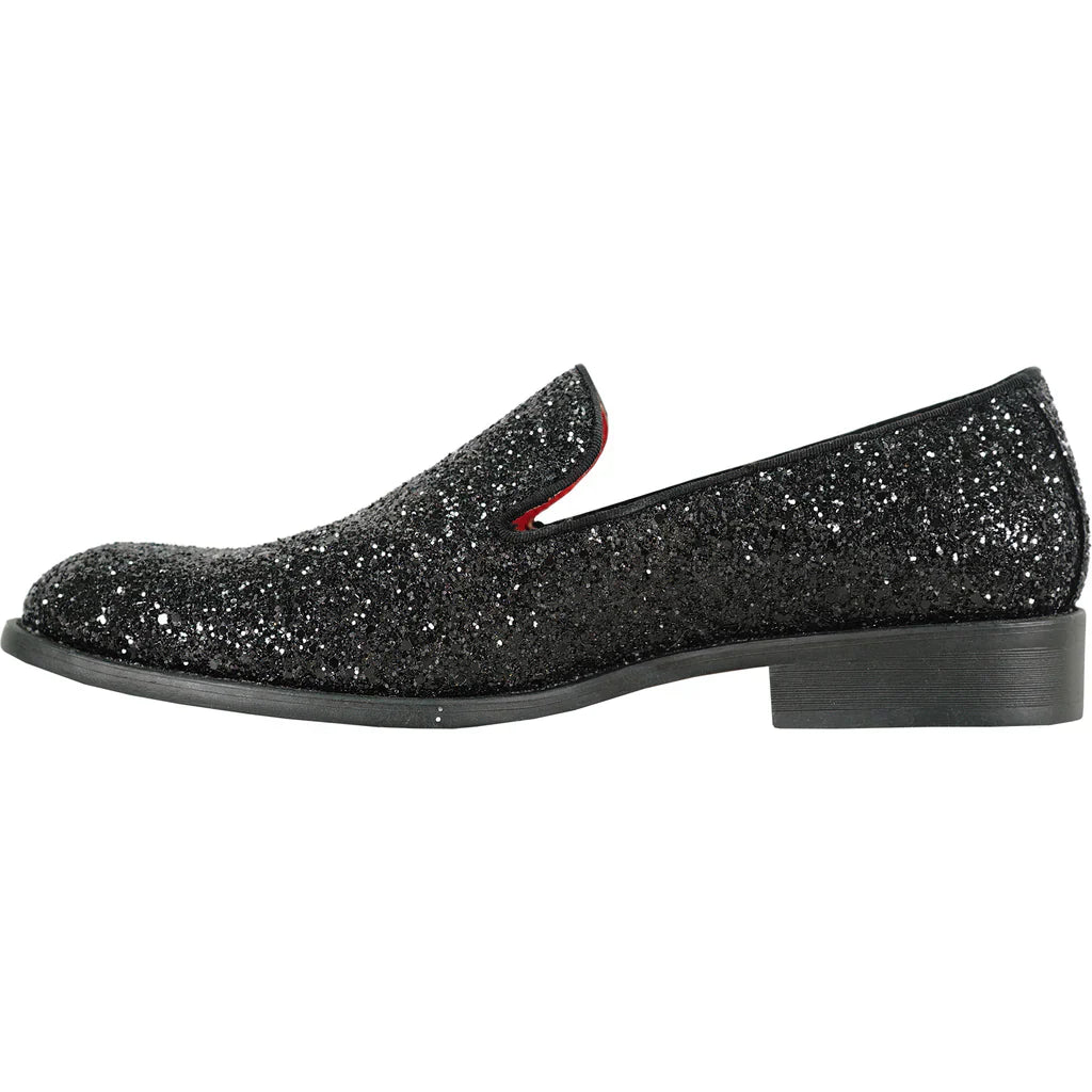 BRAVO Men Dress Shoe PROM-8 Loafer Shoe for Prom & Wedding Black-4