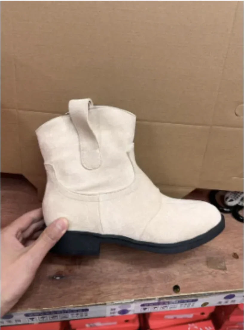 Low Heel Martin Boots