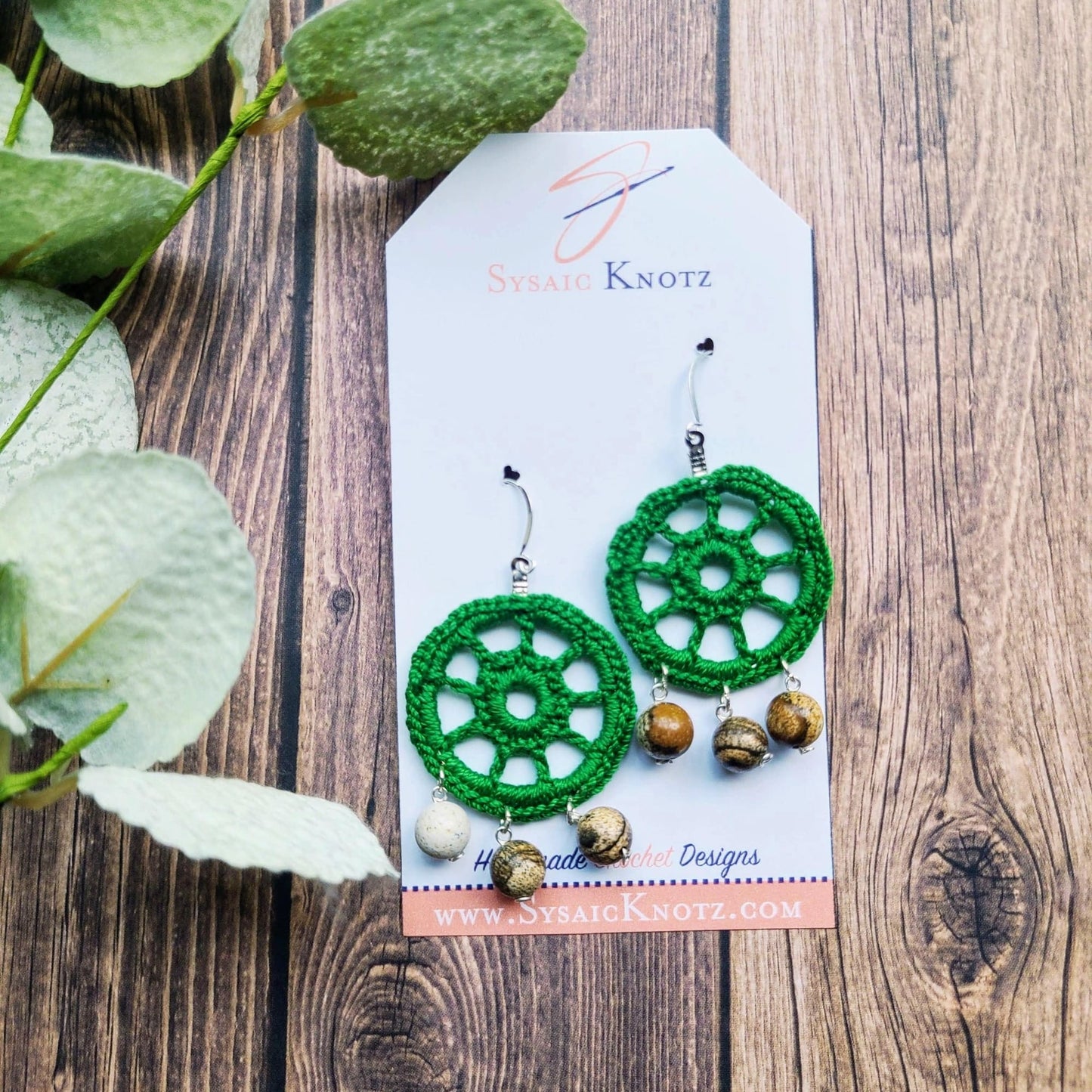 Picture Jasper Earrings-2