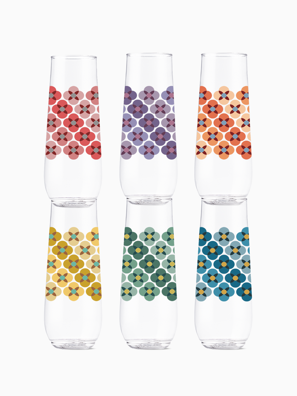 70's Flower Pattern - POP 9oz Flute-0