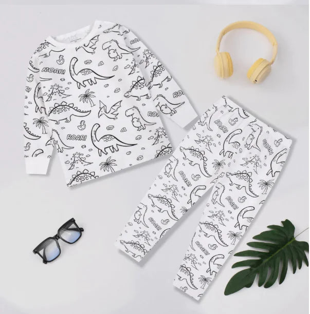 Girls DIY Graffiti Coloring Suit