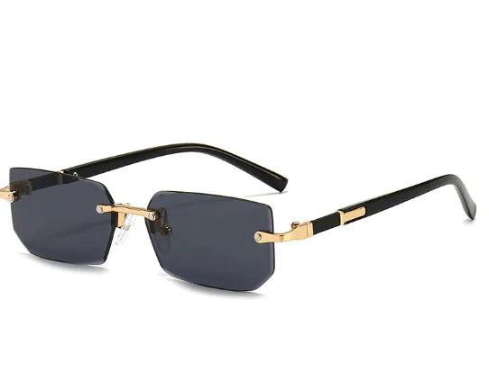 Women's Rimless Jelly Color Fashion Sunglasses