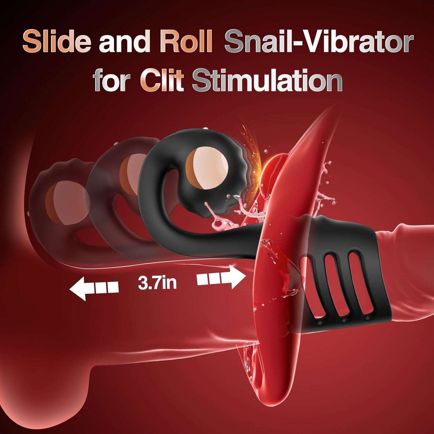 RingFusion Snail Clitoral Massager Penis Sleeve-2