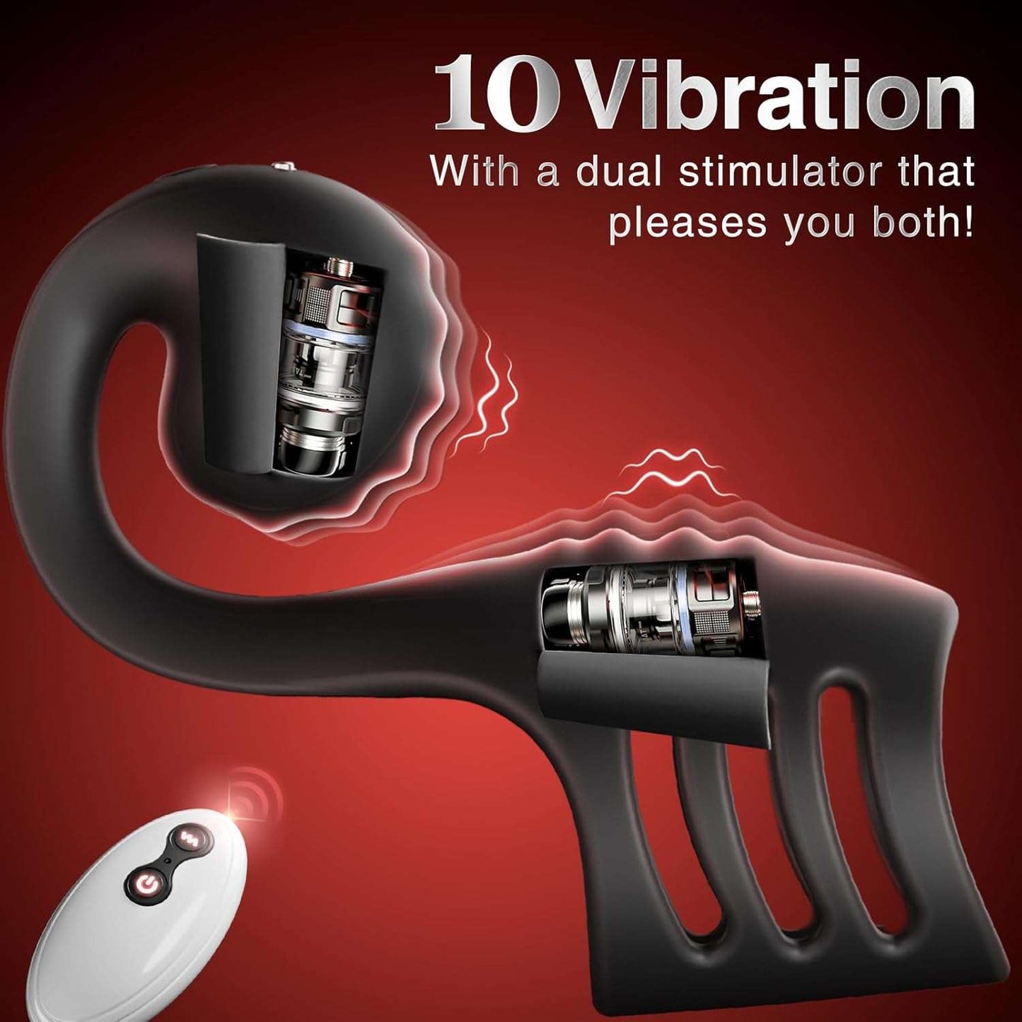 RingFusion Snail Clitoral Massager Penis Sleeve-3