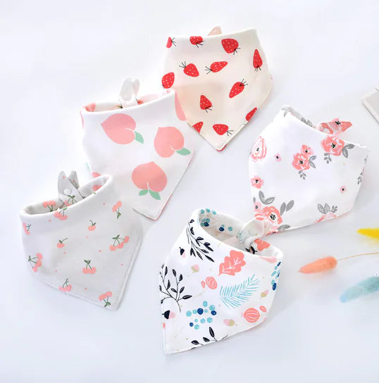 Triangle Baby Scarf for Drooling and Teething