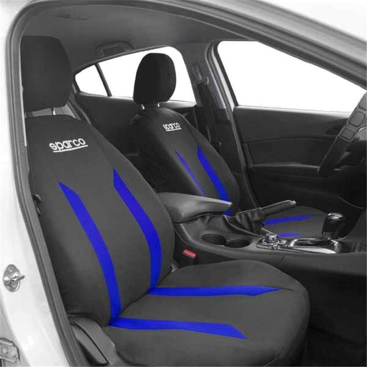 Car Seat Covers Sparco Sabbia Black/Blue-0