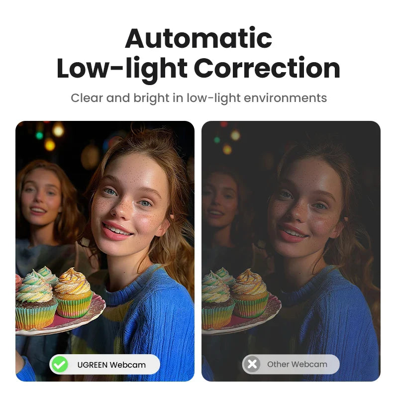 2K USB Webcam HD Mini Web Camera with Autofocus Black-3