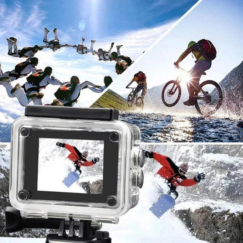 4K Sports Action Camera 30M Waterproof Black-3