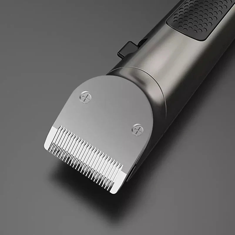 Electric Hair Clipper Variable Speed Barber Trimmer Grey-4