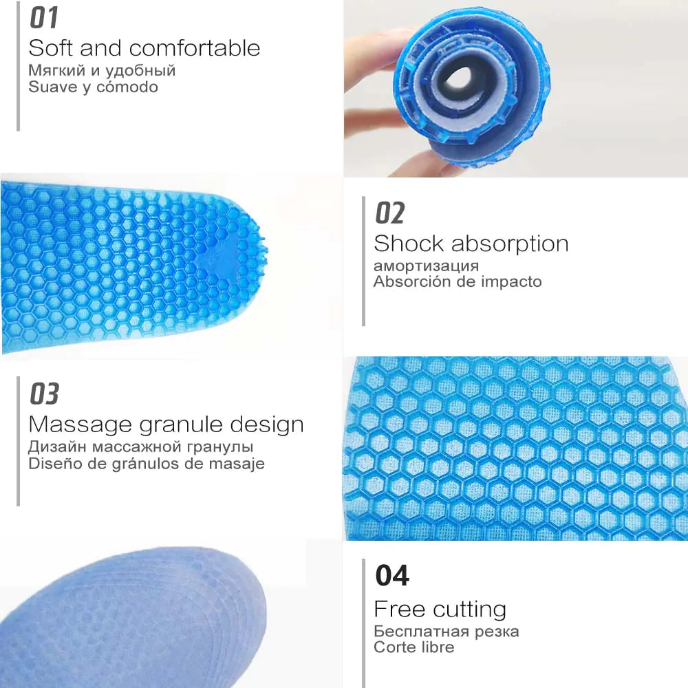 High-Quality Silicone Arch Support Sports Insoles