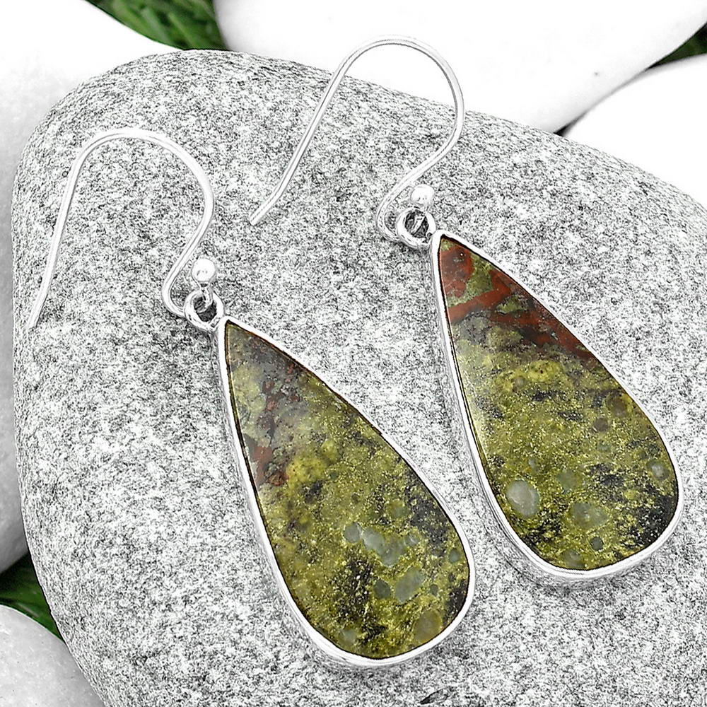 Dragon Blood Stone - South Africa Earrings E-1001 SDE68784-2