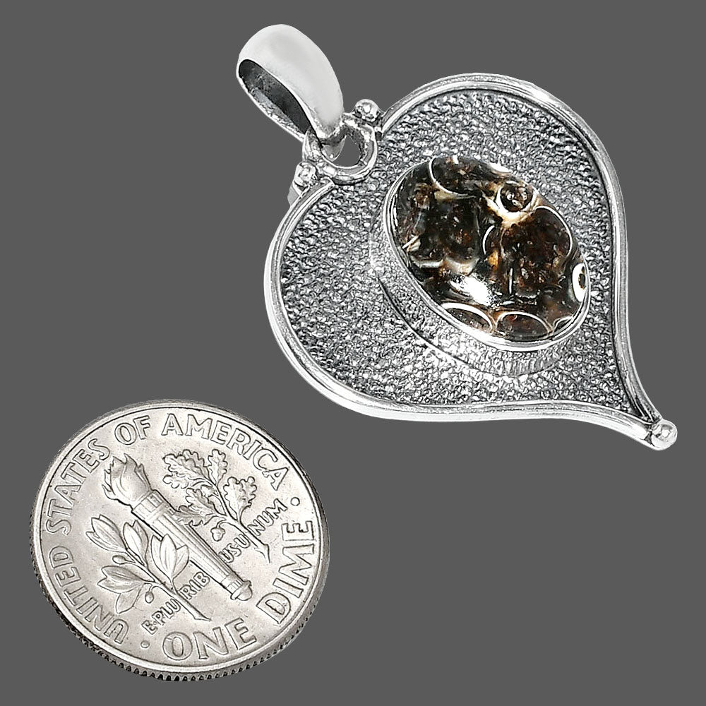 Heart - Natural Turtella Jasper - USA Pendant P-1503 SDP151275-2