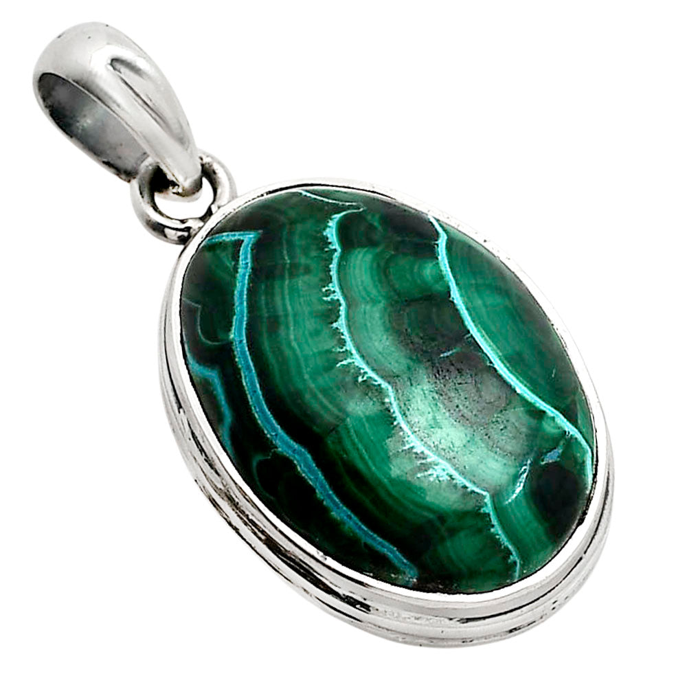 Azurite In Malachite Pendant P-1124 SDP158510-2