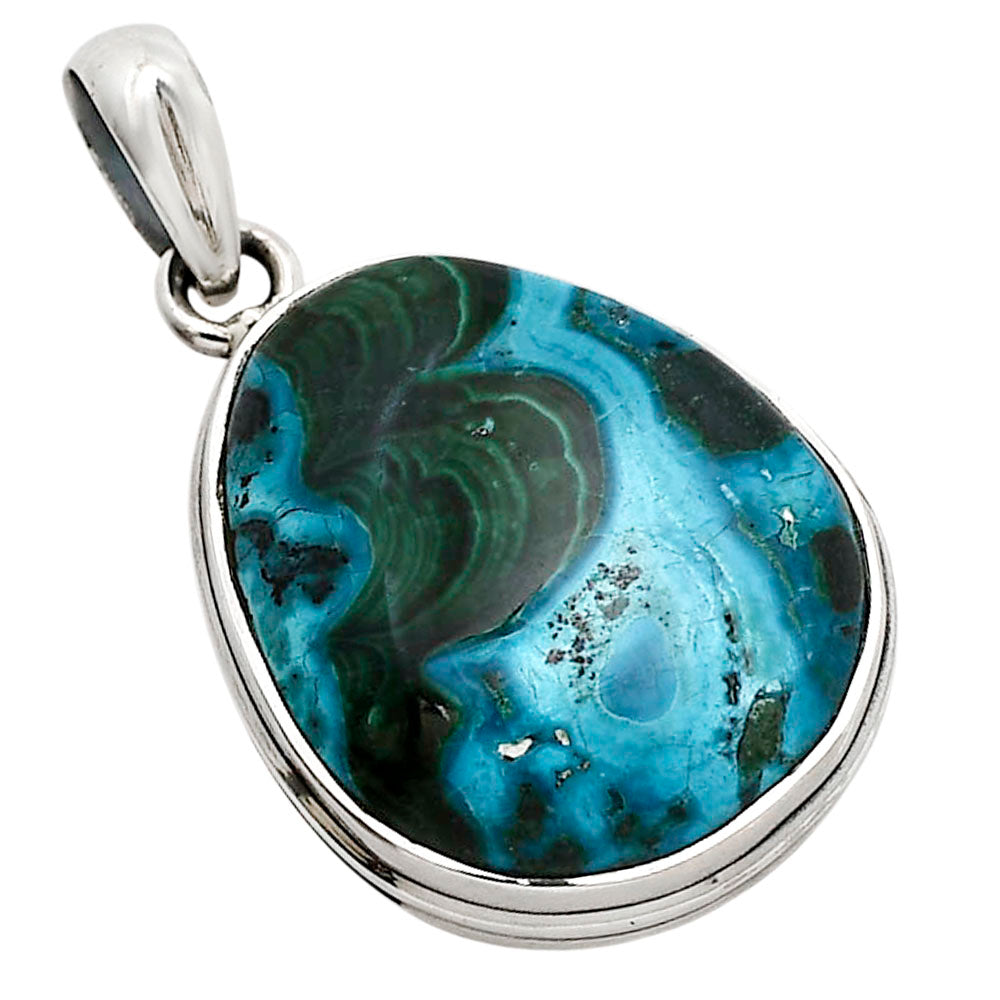 Azurite In Malachite Pendant P-1124 SDP158515-2