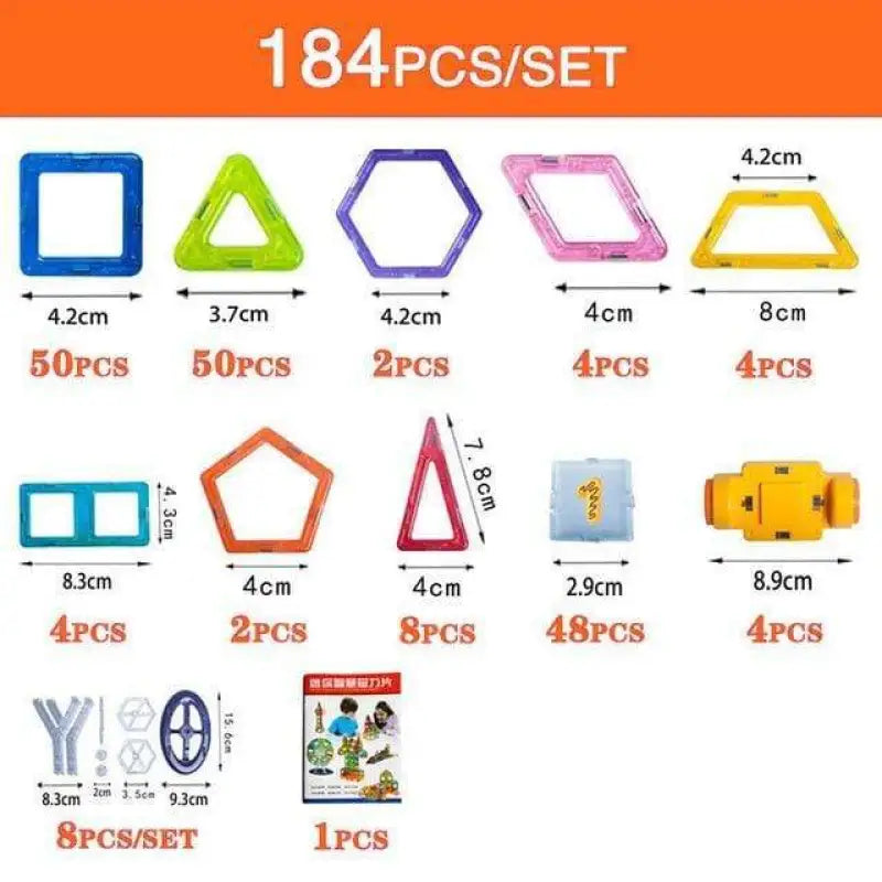 Magnetic Building Blocks Kids Construction Set