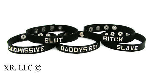 Leather ID Collars- Slut-0