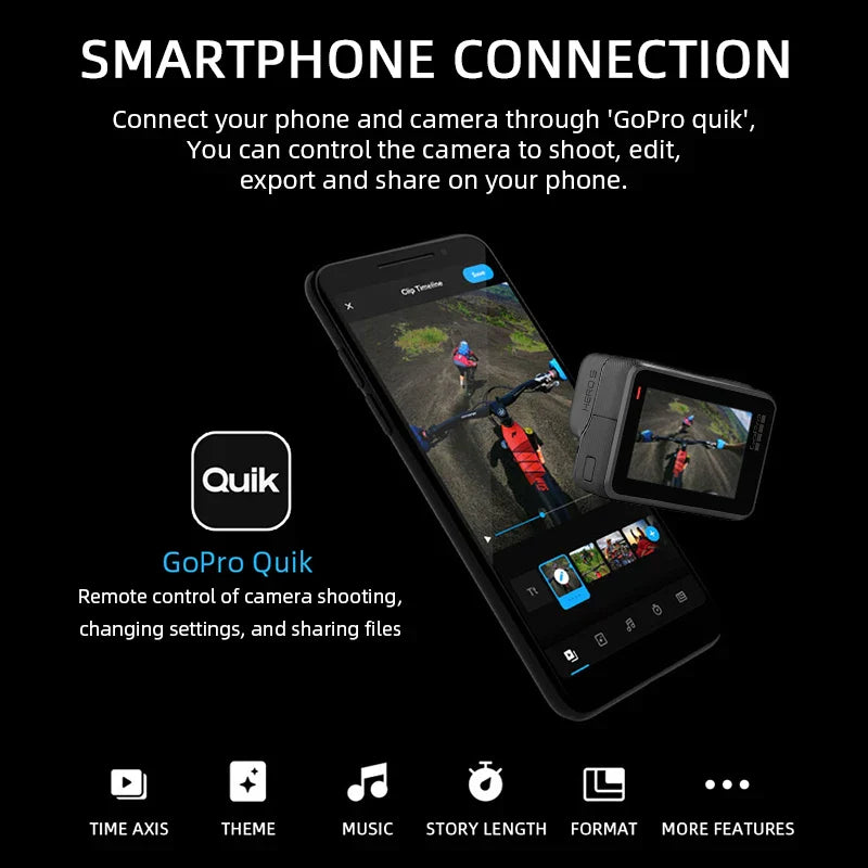 4K Ultra HD Sports Camera 64GB Included Black-3