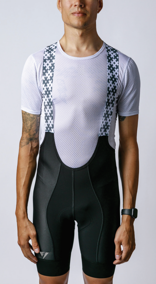 LTD EDITION Men's ProSpec Rouleur Bibshort | Obsidian Black with silver HCP logos-0