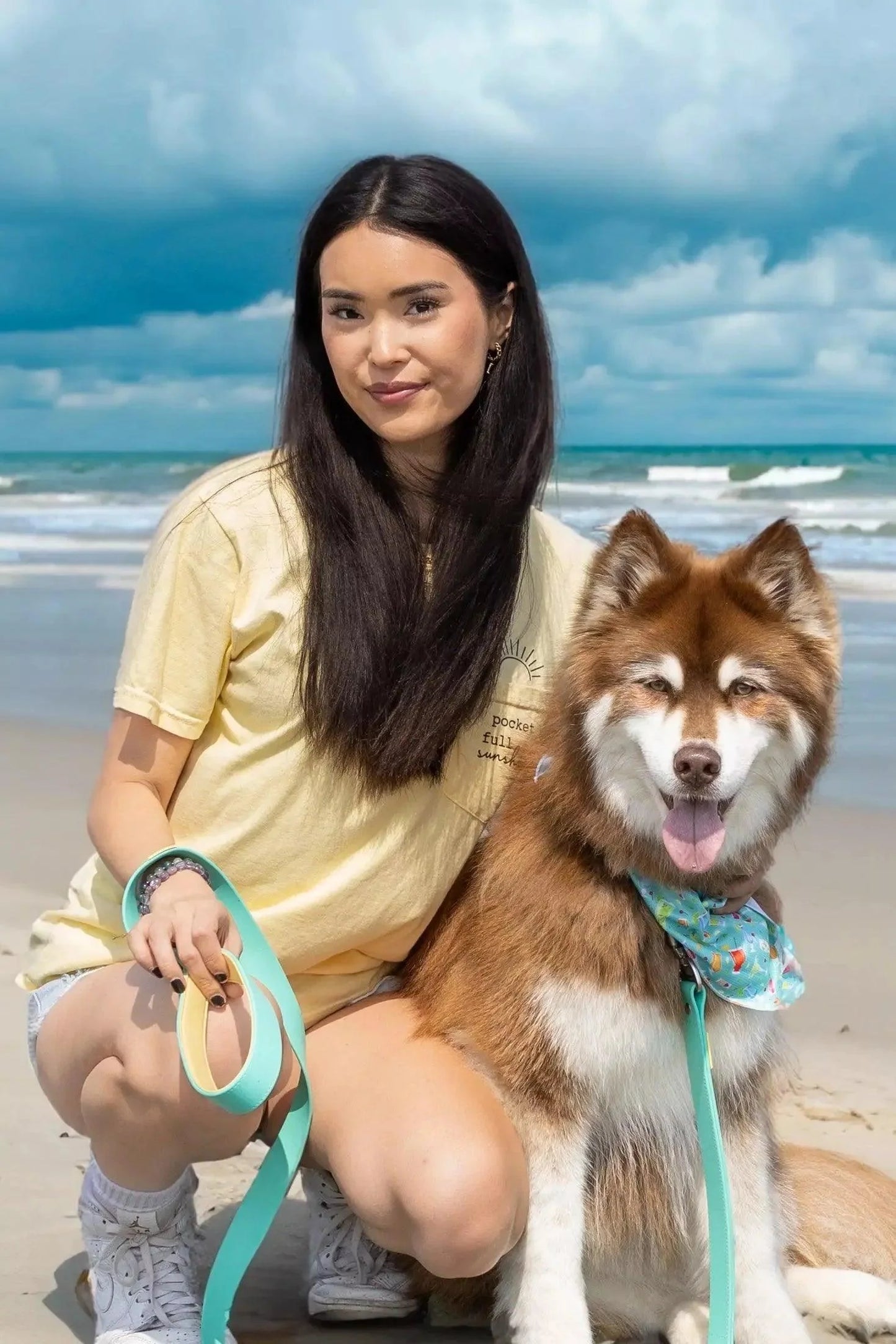 Seaside Sips Dog Bandana-2