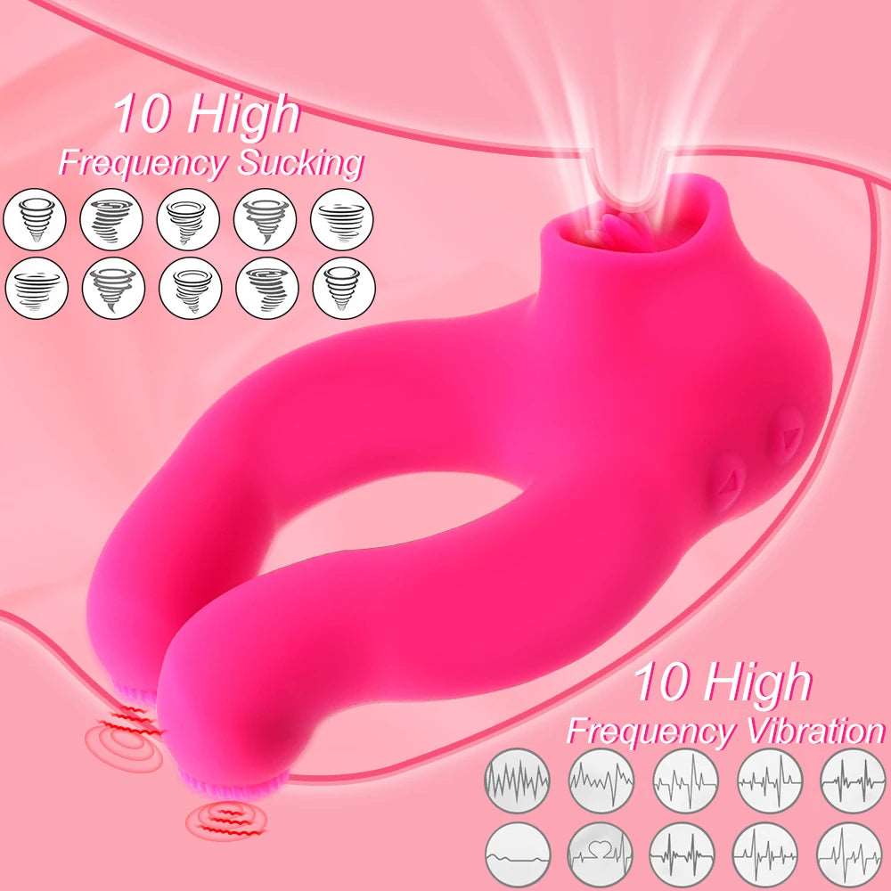 SensoryArc High Frequency Suction Clit Cock Vibrator-2