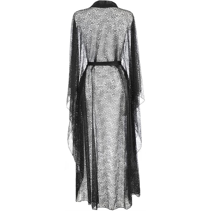 Sexy Sheer Lace Robe Axami Black Panther-3