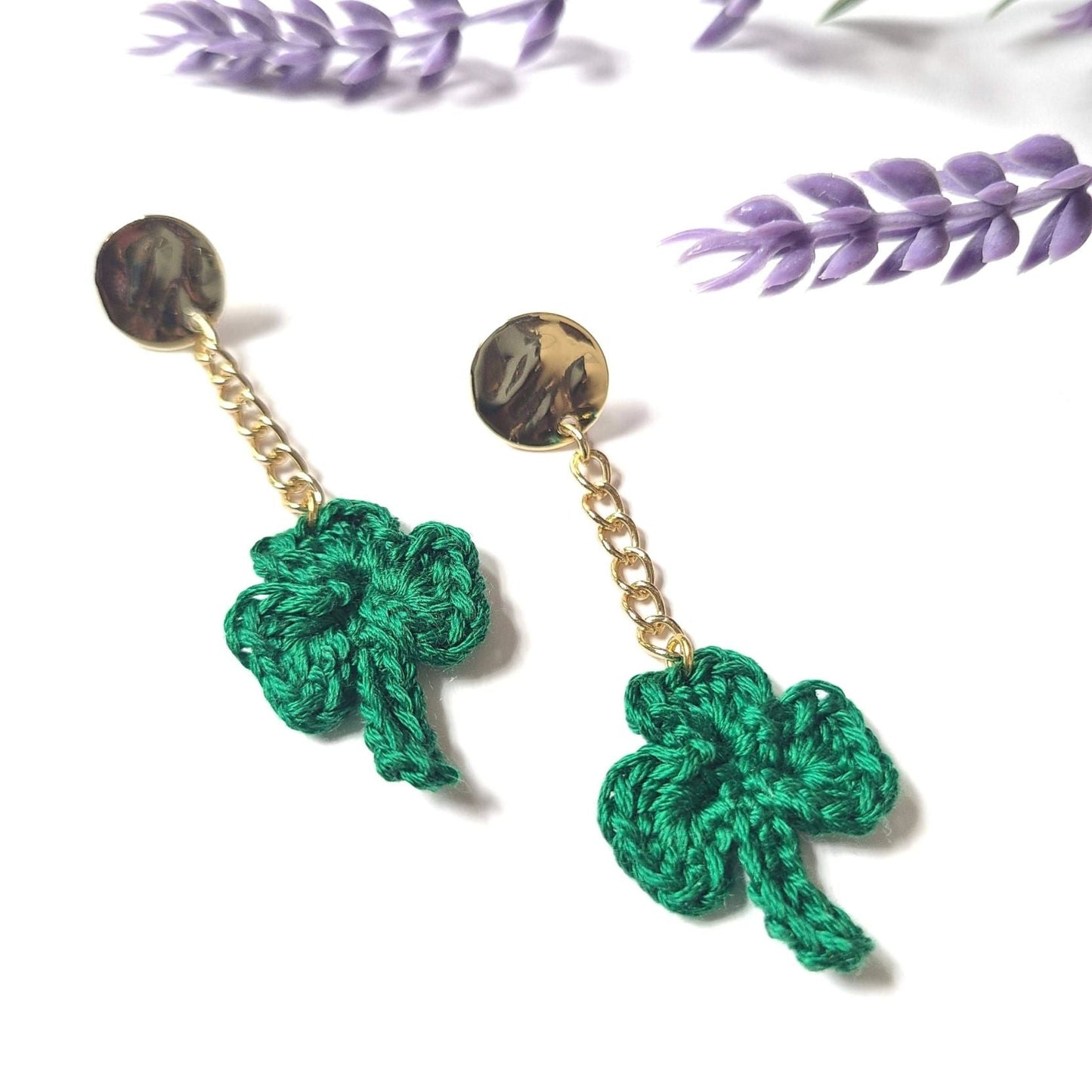 Shamrock Dangle Earrings-2